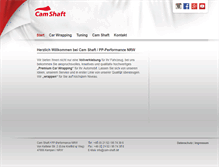 Tablet Screenshot of cam-shaft.de